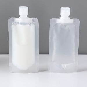 여행용 반투명 튜브형 공병 100ml 10개 휴대용 스킨로션 샴푸 에센스 용기 미니 보관함