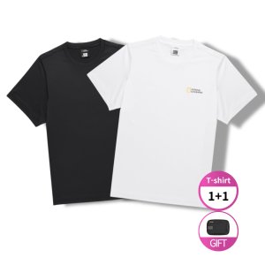 내셔널지오그래픽 25년 1+1 냉감 반팔티 유니메이스 2PACK N255UPA010