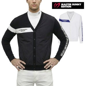 마스터바니 골프웨어 남성 골프 가디건 방풍 MIX 브이넥 니트 E1SD307