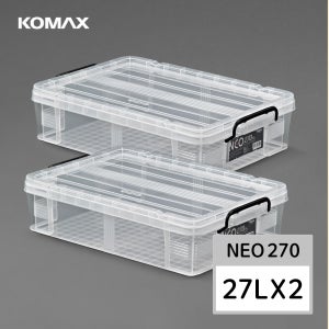 코멕스 네오박스 27L X 2개세트 (632x437x156) 리빙박스