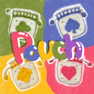 구리(GUREE) 에어팟 버즈 파우치 포츈 뜨개 미니 파우치