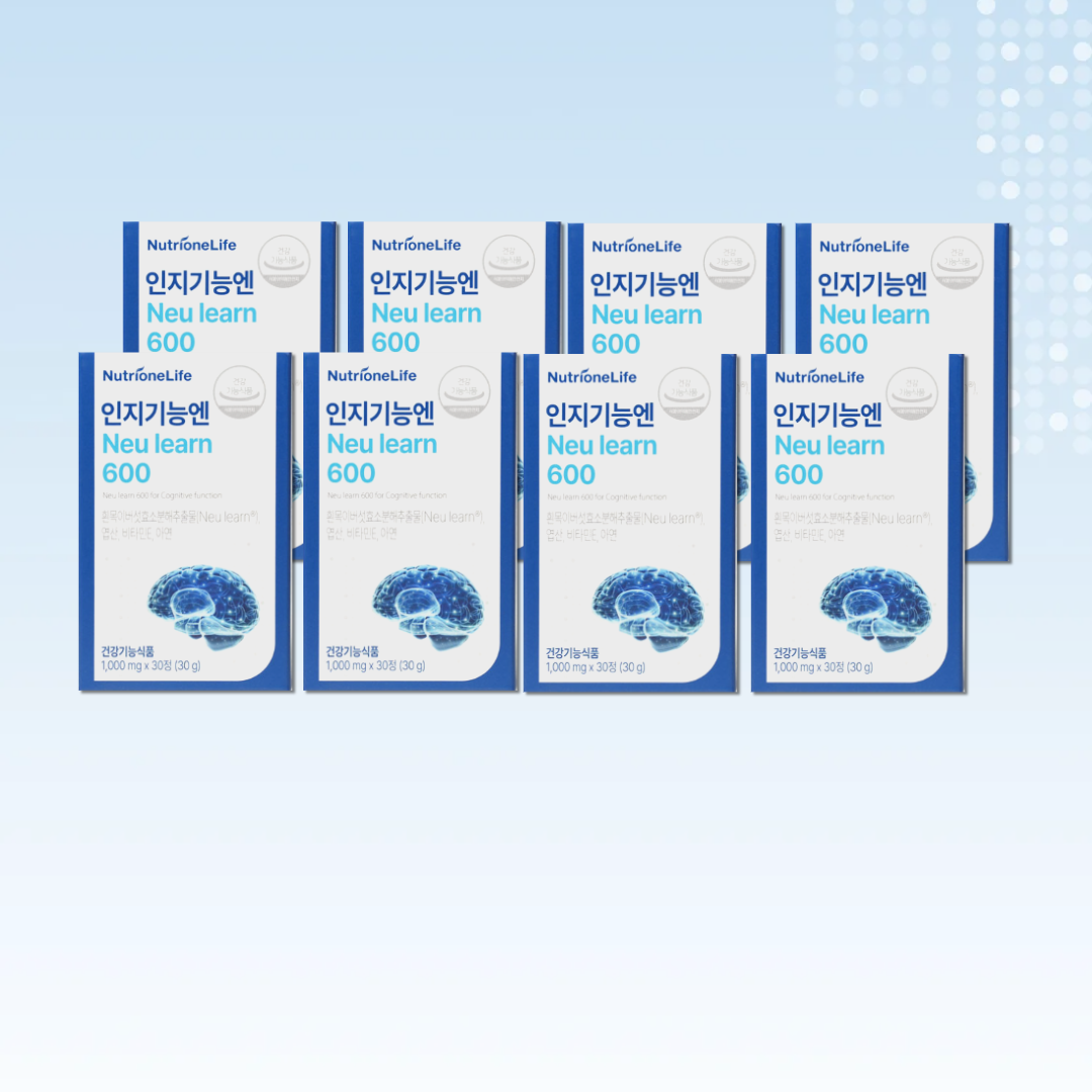 뉴트리원 인지기능엔 뉴런 600 30정 8박스 김희애 Neu learn 흰목이버섯