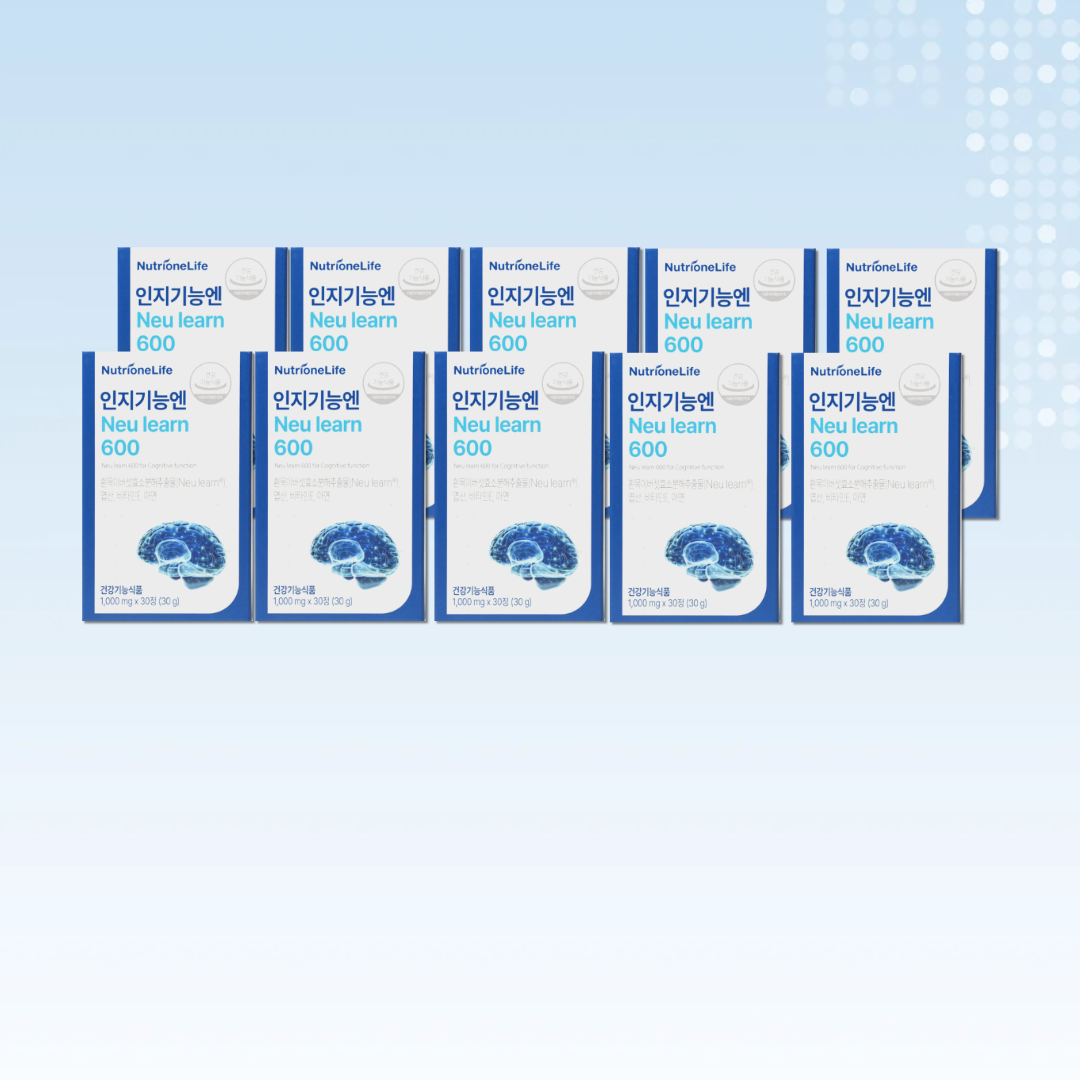 뉴트리원 인지기능엔 뉴런 600 30정 10박스 김희애 Neu learn 흰목이버섯