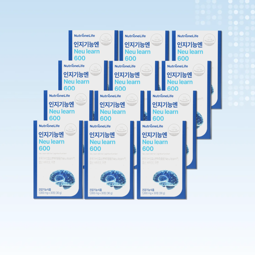뉴트리원 인지기능엔 뉴런 600 30정 12박스 김희애 Neu learn 흰목이버섯
