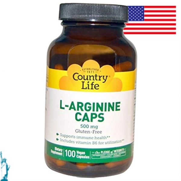 L-<b>아르기닌</b> 캡슐 500mg 100 캡 <b>컨트리라이프</b>