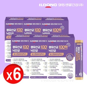 낙산균 일동제약 프로바이오틱스 100억 낙 생 유산균 30포, 6개