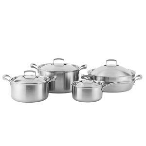 클래딘 IH 통5중 316Ti 이연복 티타니아 인덕션 스텐냄비세트 5종, 편수1+양수2+전골팬1+스티머1, 1세트