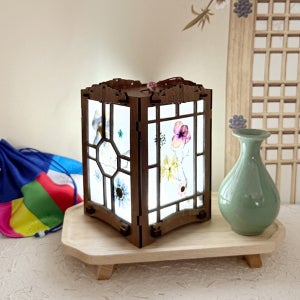 [전통문화] 프리미엄 압화 한지 무드등 만들기 - 1인세트