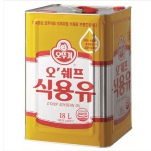 (부산 직배송상품) 오뚜기 업소용 식용유 대두유(콩기름) 18L x10개