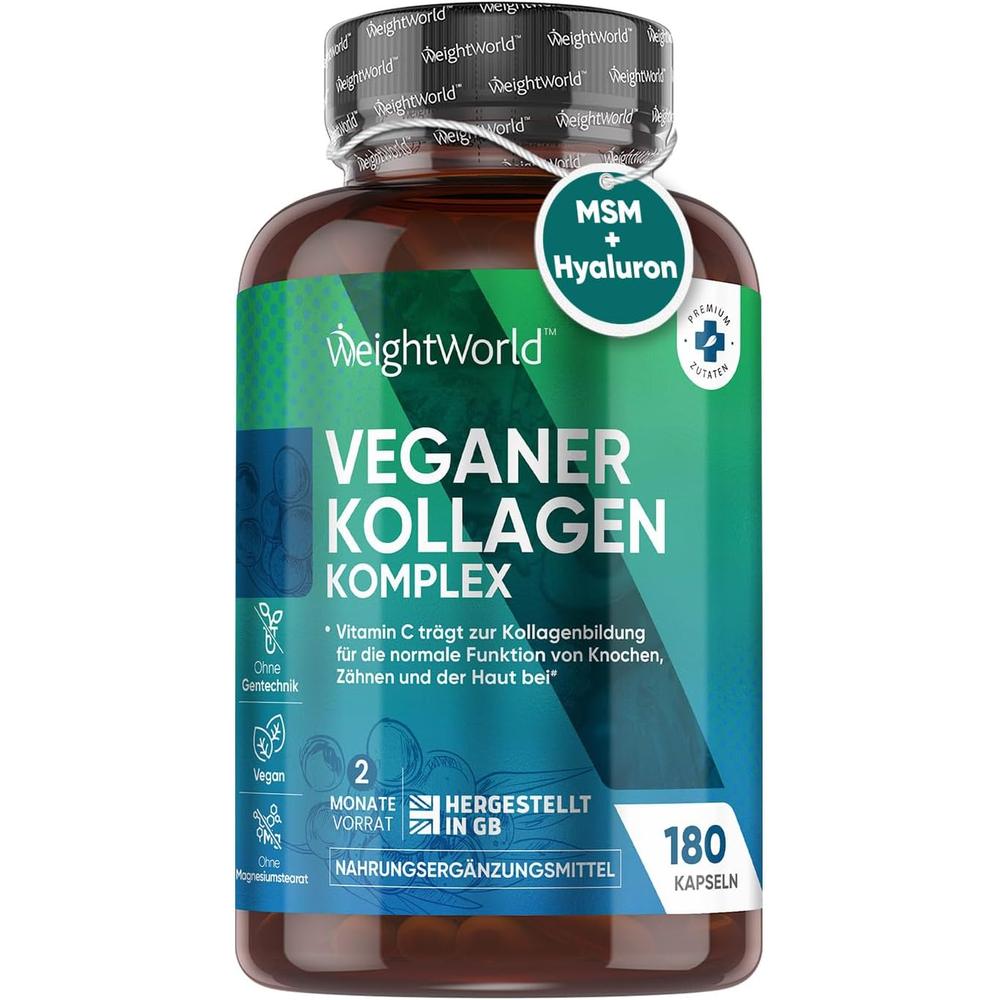 독일 <b>웨이트월드</b> WeightWorld Vegan Collagen Complex 비건 콜라겐 콤플렉스 캡슐 180정