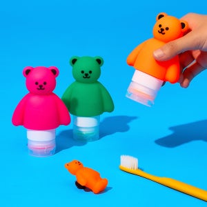 [위글위글] 화장품 소분 여행용 공병 3P 세트 - Jelly Bear (70ml)