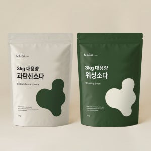 어슬릭 국내산 과탄산소다 3kg + 미국산 알칼리 워싱소다 3kg 살균표백 대용량