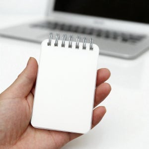 투명커버 무지 수첩 10p세트 스프링 포켓 작은수첩