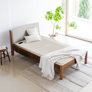 온다움 싱글 흙침대 메리황토숯볼+리프트테이블구성