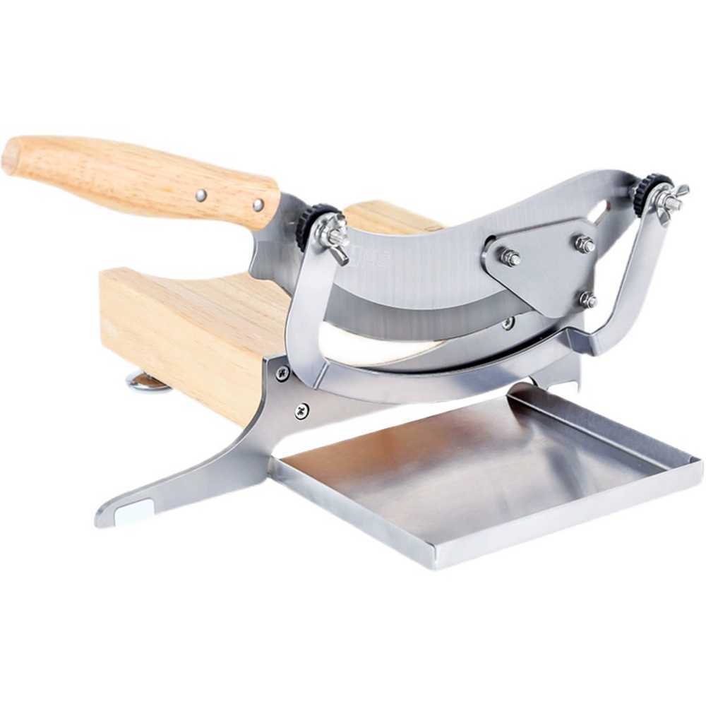 원목핸들 한약 약재절편 육절기 유백색 미니작두 크기조절 떡국썰기