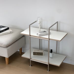 H SHELF 2단 디스플레이 HPL 철제 선반 진열장 침실 사이드 협탁