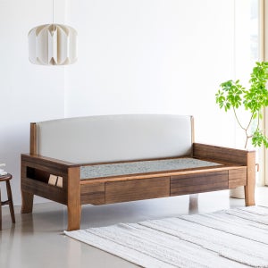 온다움 온열건강소파 멀티수납 그린팔보석+리프트테이블구성 SM