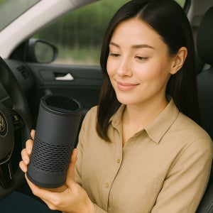 클린디 프레시 먼지 냄새제거 차량용 공기청정기 블랙