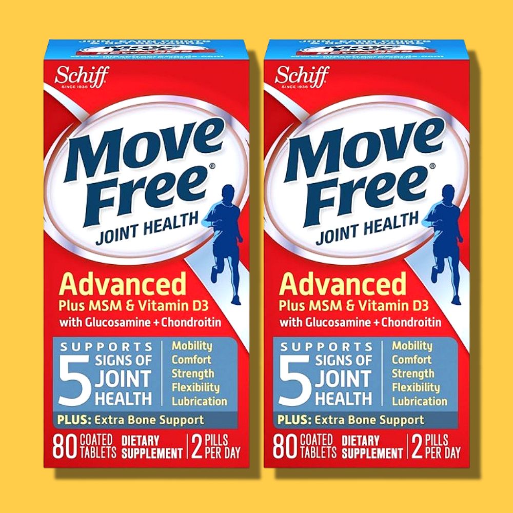 <b>무브프리</b> 성분명 <b>어드밴스드 플러스 MSM 및 비타민</b>D3 80정 2개