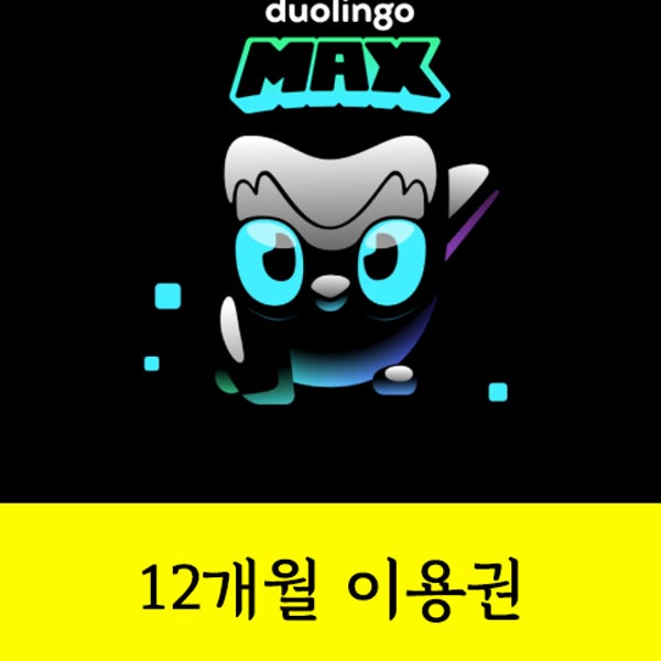 듀오링고 맥스 Duolingo Max 1년 실시간 발송