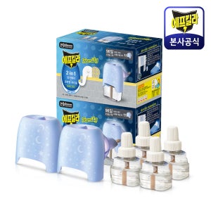 [1+1] 에프킬라 리퀴드 전자 모기약 모기향 패밀리히터1+리필2X 2세트(기기2개+리필4개) 초파리 날벌레 모기약 살충제 패밀리훈증기