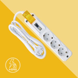 히포 에너지 대용량 멀티콘센트 누전차단용 5m, 3구, 2개