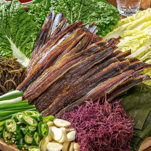 제철밥상 포항 구룡포 전통방식 과메기 10미