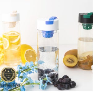 국산 에코젠 손잡이 보틀 500ml 녹차 티 마이 보틀