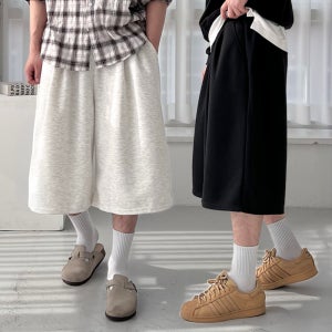 1+1 남자버뮤다팬츠 벌룬팬츠 남자7부반바지 빅사이즈반바지