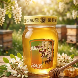 국내산 아카시아 천연 벌꿀 자연산 꿀 1.2kg 2.4kg