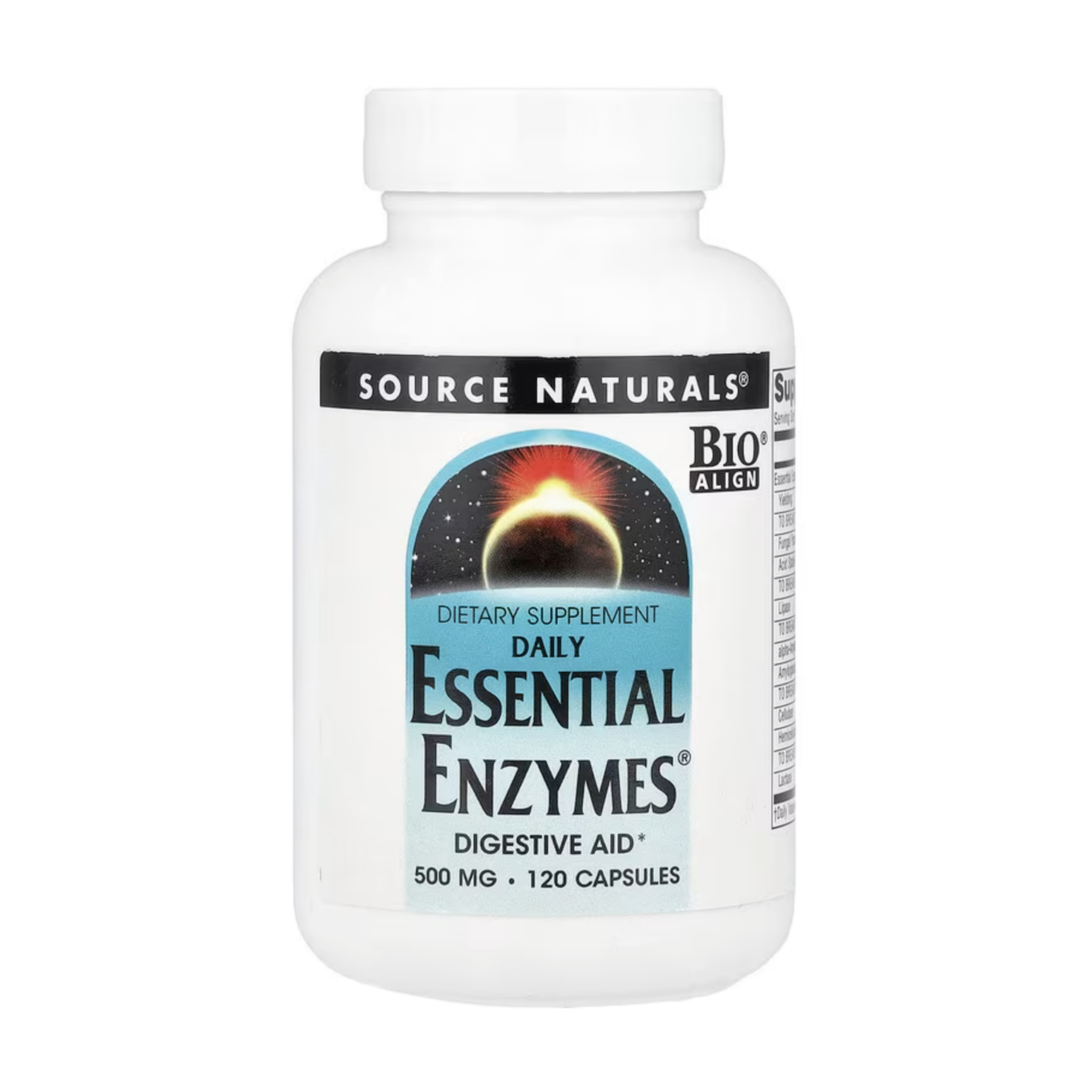 소스내츄럴스 <b>데일리 에센셜 엔자임 500mg</b> 120캡슐