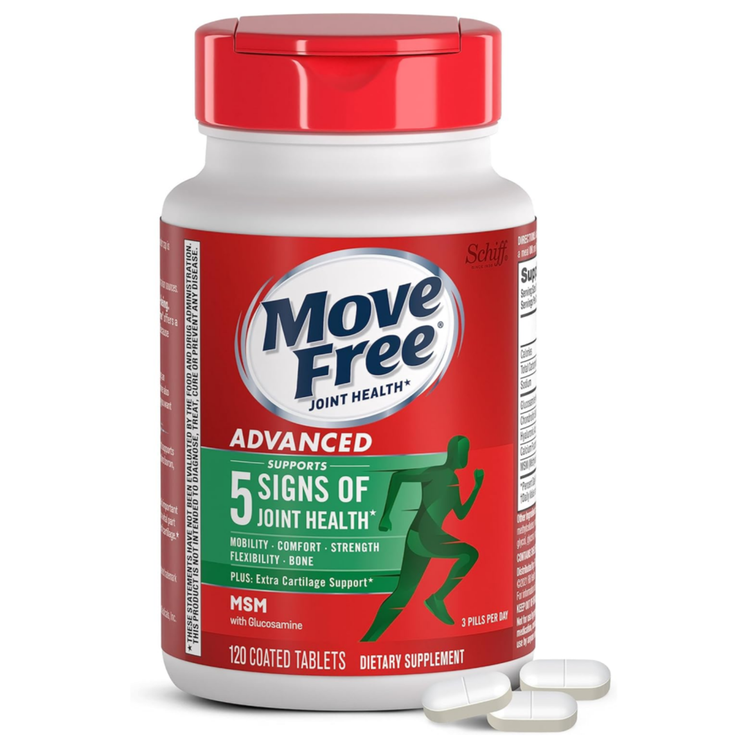 무브프리 <b>어드밴스드</b> <b>글루코사민 콘드로이틴</b> MSM 120정