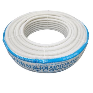 난연 CD관 16mm 백색 100M 주름관 난연 가요전선관 전선보호관 흑색 PVC관