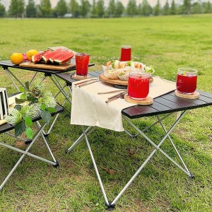 롤테이블 윌비굿 캠핑 테이블 폴딩 경량 알루미늄 S