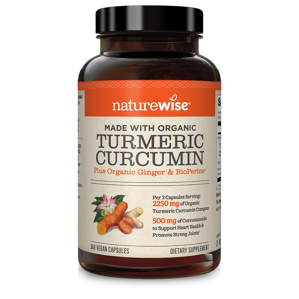 NatureWise Curcumin Turmeric <b>네이처와이즈</b> 강황 커큐민 2250mg 360정 120일분