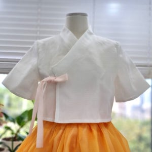 다온공방 생활 한복 반팔 노방 워싱면 암홀 저고리 순면 안감형 주문 제작