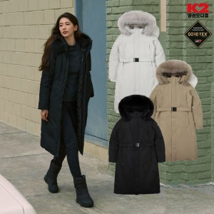K2 여성용 수지 고어텍스 프리미엄 롱 구스다운 G900 트리니티 다운 (KWW24530)