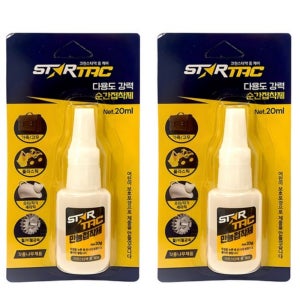 포맥스 접착제 우드락 폼보드 스티로폼 석고 다용도 순간 강력 본드 20ml 2개