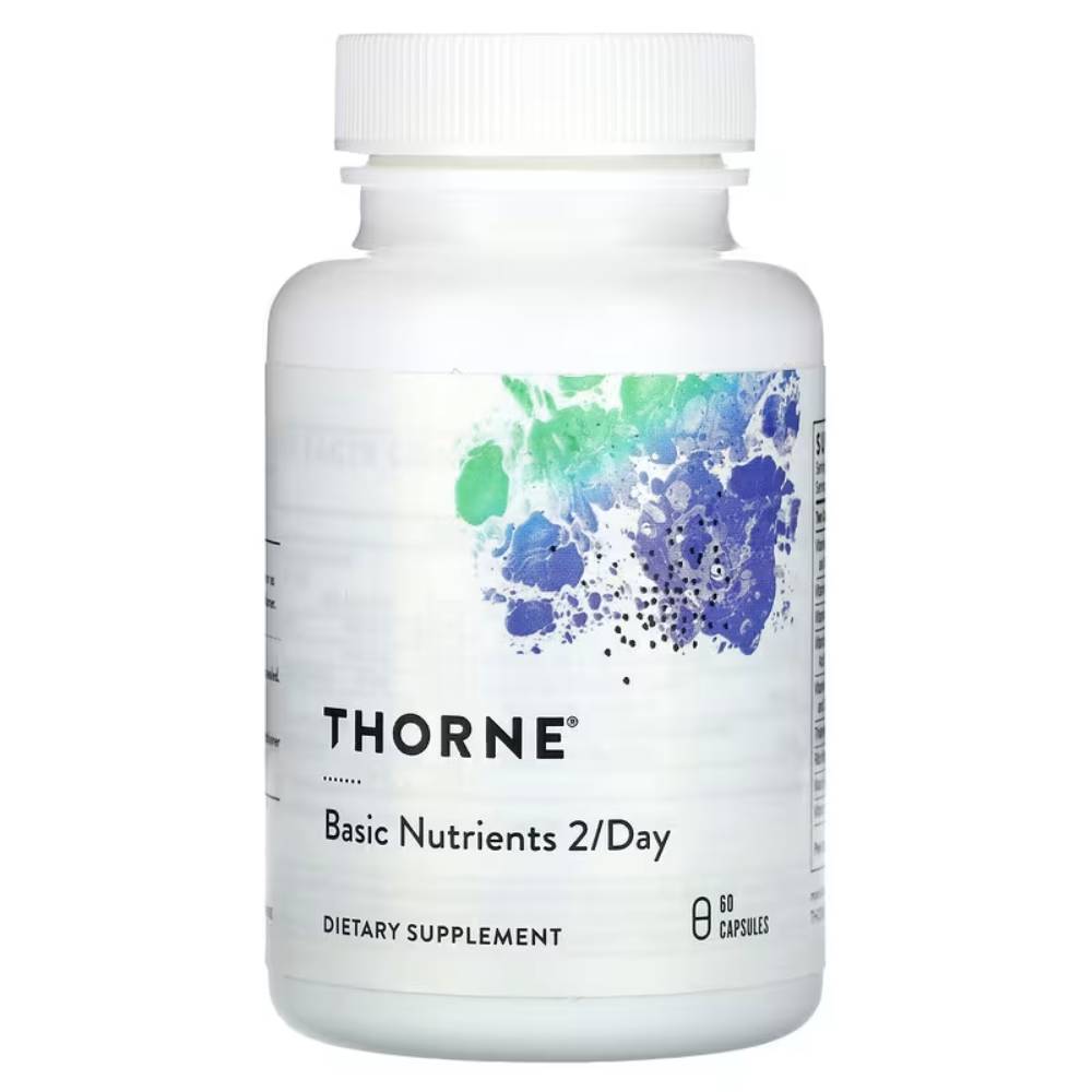 Thorne Basic Nutrients 2/Day 캡슐 60정 쏜 종합<b>비타민</b> NSF