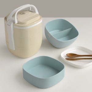 파스텔컬러 도시락통 피크닉 런치박스 2단 3단 2color