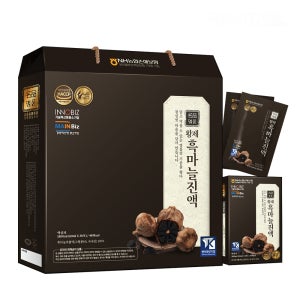 황제 흑마늘 진액 흑마늘즙 액기스 엑기스 추석 설 명절 선물 세트 60ml x 30포