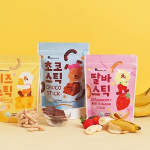 또또맘 스틱과자 3봉세트 (초코1 + 치즈1 + 딸기바나나1) + 1봉 추가 증정 (랜덤)