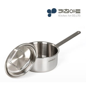 키친아트 316 통5중 스텐 인덕션 편수냄비 이유식냄비 16cm