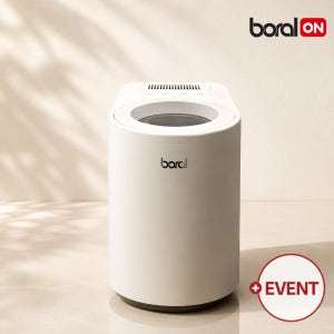 보랄 가정용 음식물처리기 고온건조 분쇄 Q마크인증 특허 에어덕트필터 적용 3L BR-300FDP 원형