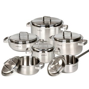 키친아트 316 통5중 스텐 인덕션 냄비세트 6종, 편수+양수3종+전골+곰솥