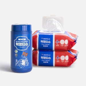 L2 혁명티슈 청소물티슈 물걸레 청소포 강력 60매 + 세정티슈 70매