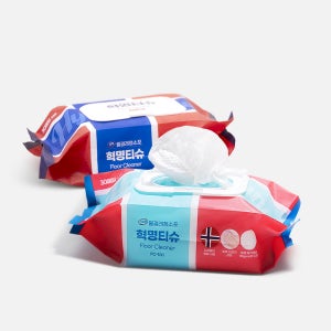 L2 혁명티슈 청소물티슈 물걸레 청소포 가정용 30매 + 강력 30매