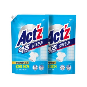 액체세제 액츠퍼펙트 실내건조 1.5L X 2개 (겸용)