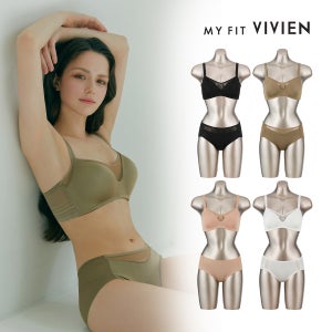 비비안 마이핏 노와이어 티셔츠핏 풀커버 여성속옷 브라팬티세트 8종 4+4