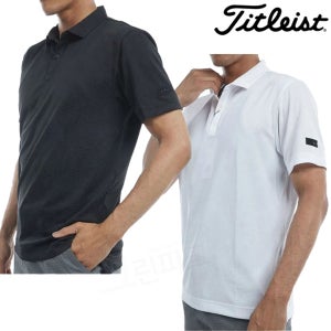 타이틀리스트 골프 보타니컬 자카드 반팔 폴로 티셔츠 TLPMS112J
